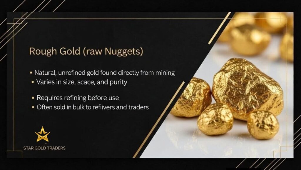 Rough Gold Raw Nuggets - Star Gold Traders